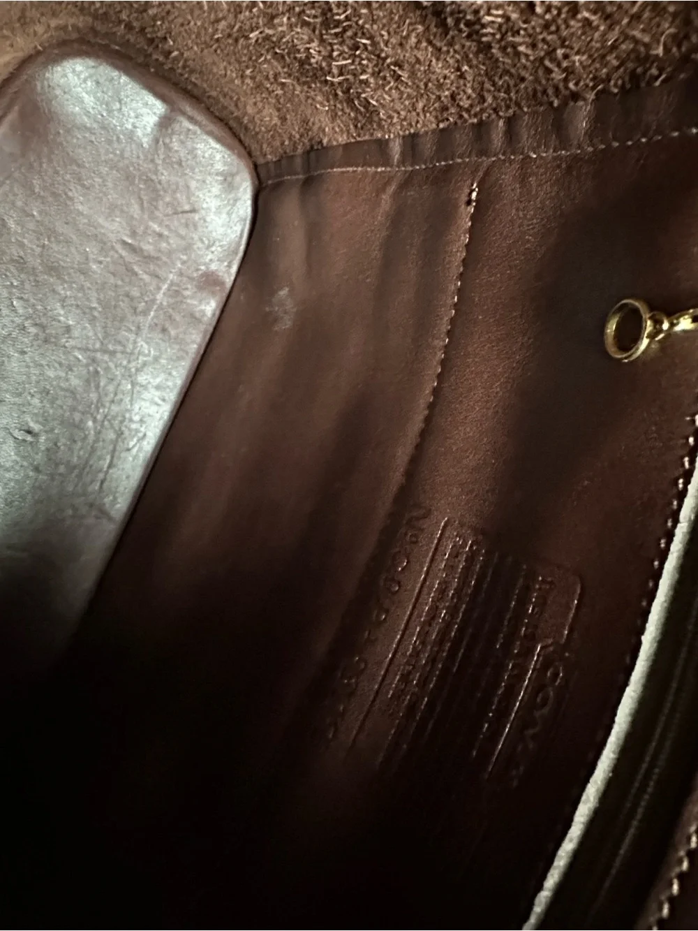 Coach Brown Leather Backpack